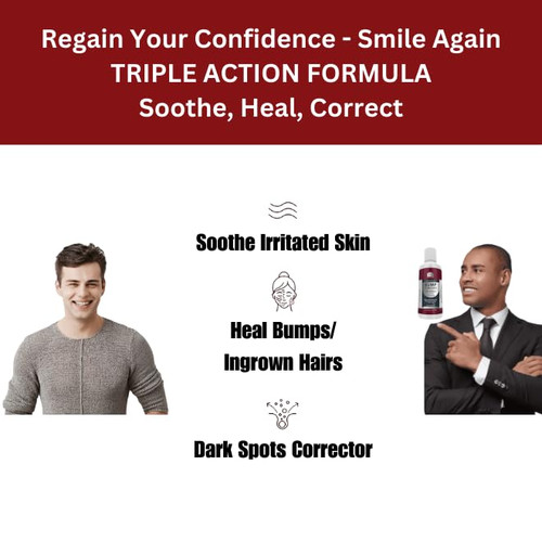 Bump Terminator ALCOHOL Free, EXTRA Strength Anti Bump & Dark Spot Corrector Gel For Men | Ingrown Hair Treatment | Razor Bump Treatment | Hyperpigmentation Treatment | Dark Spot Remover Serum, 4 oz - Image 6